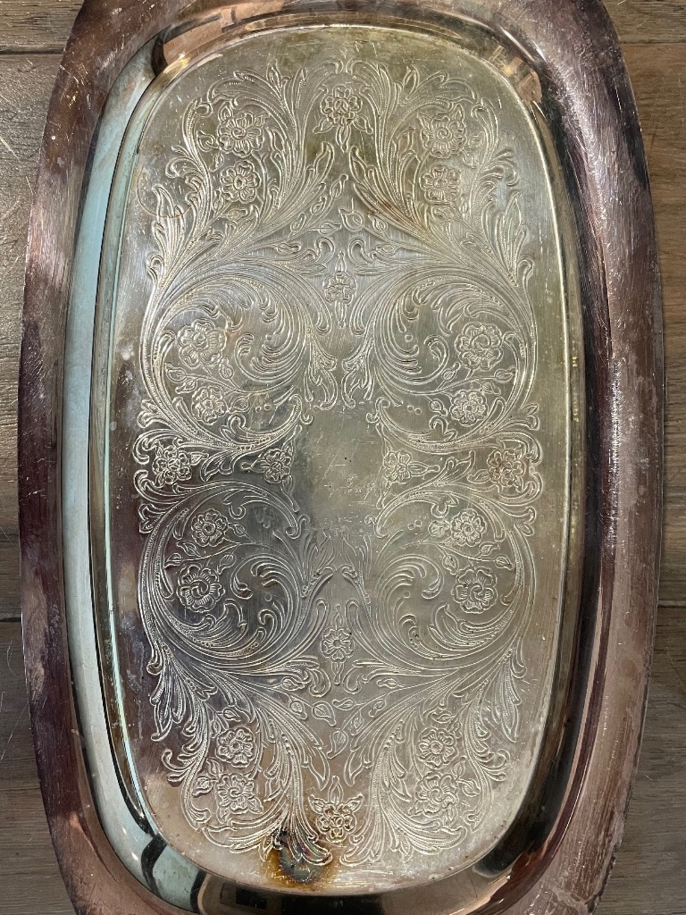 Vintage Genuine Silverplated Tray